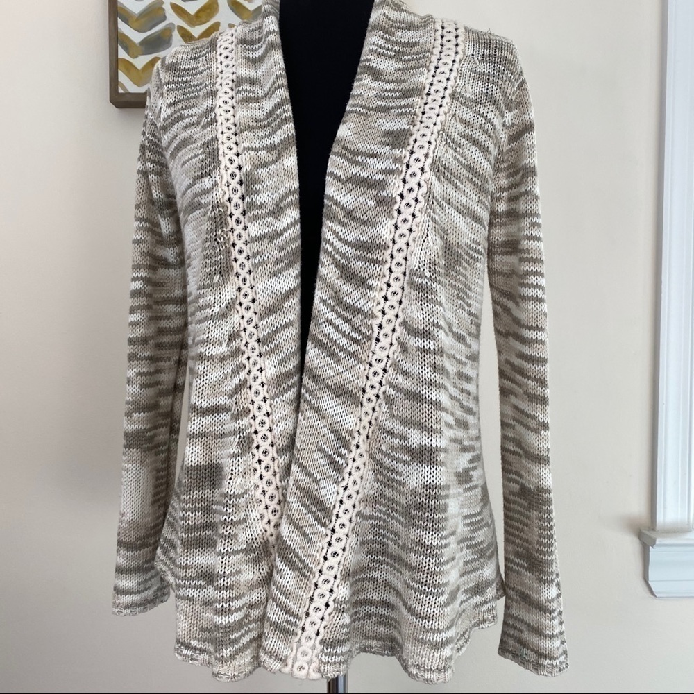 Mystree Stitch Fix cardigan cotton crochet size small
